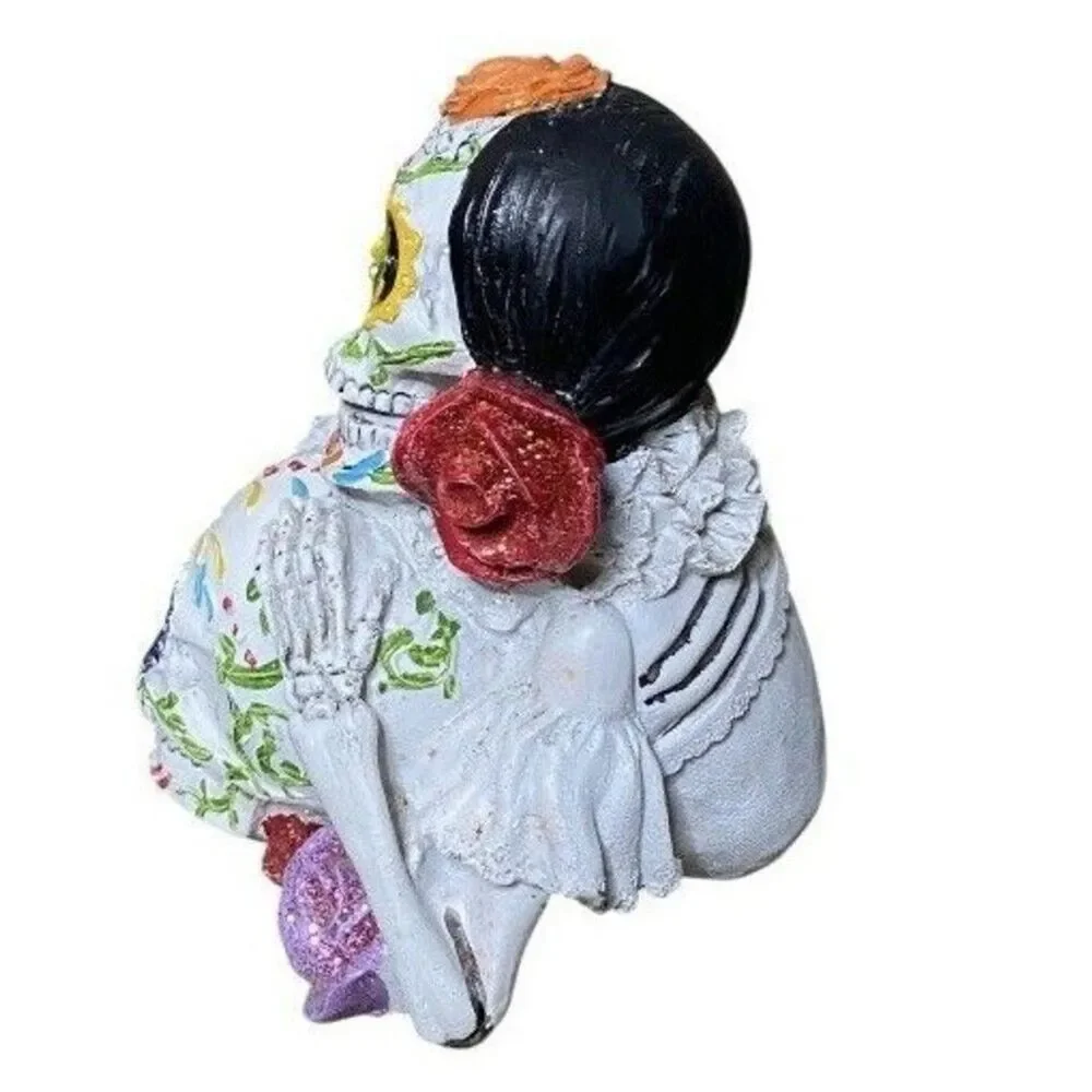 Dia De Los Muertos Day Of Dead Stacked Skulls Halloween Decoration 6.25”